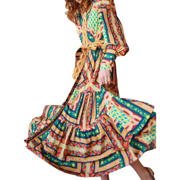 NEW CELIA B castano dress in multi color - Picture 2 of 3